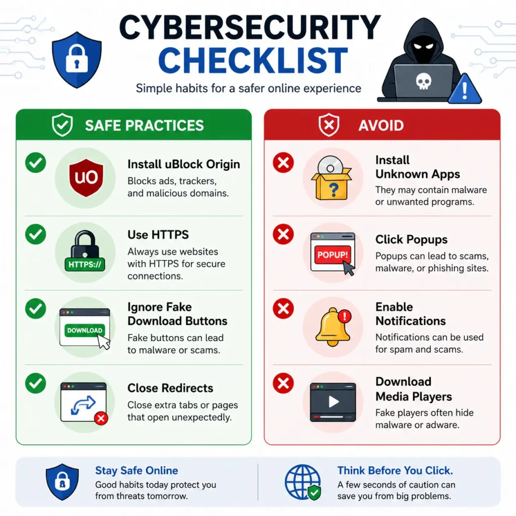 Cybersecurity checklist for safe online manga browsing