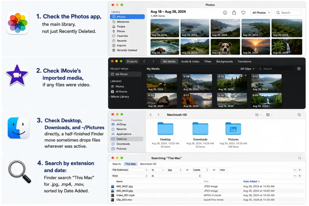 Find missing files on Mac