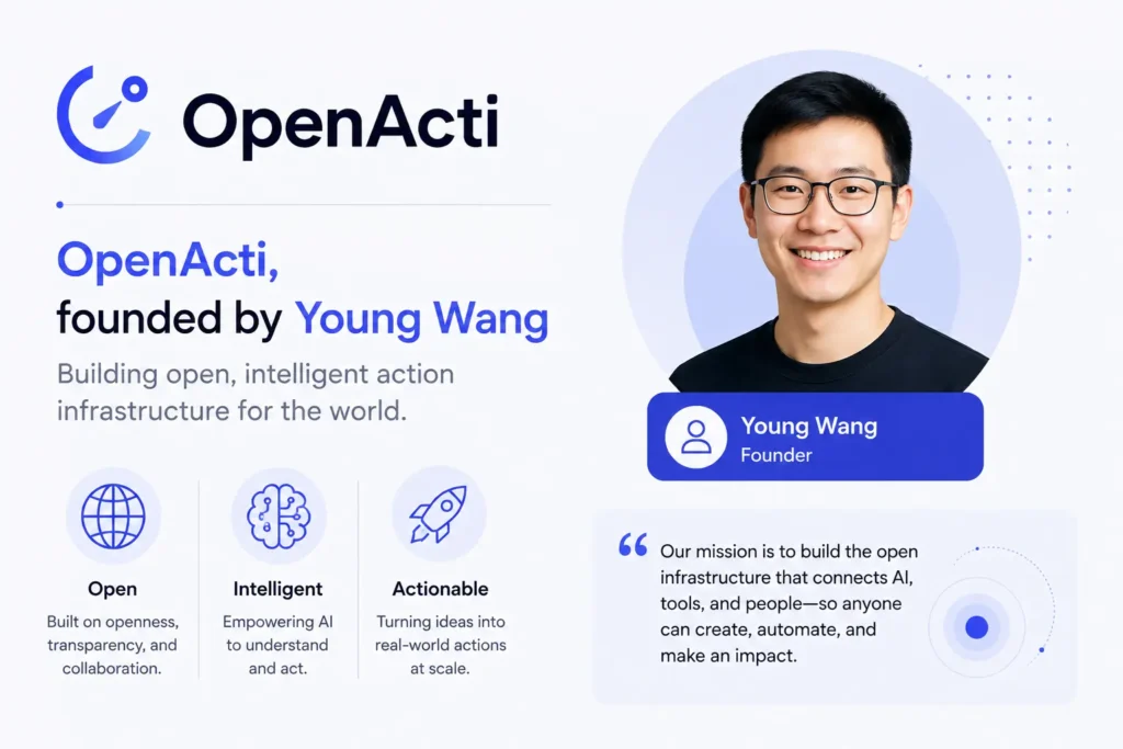 Young Wang, OpenActi founder