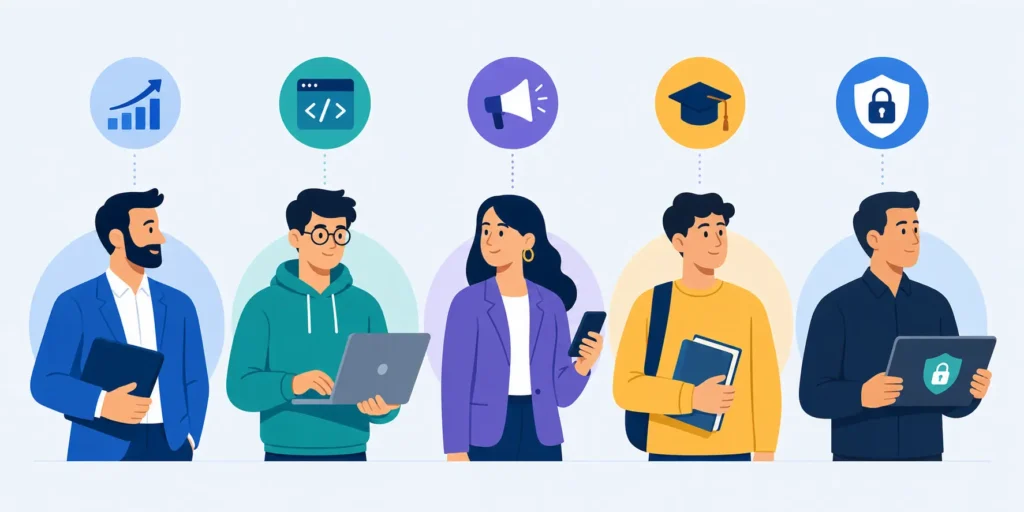 Professionals who read machine learning trend coverage: developers, marketers, IT teams, and business leaders