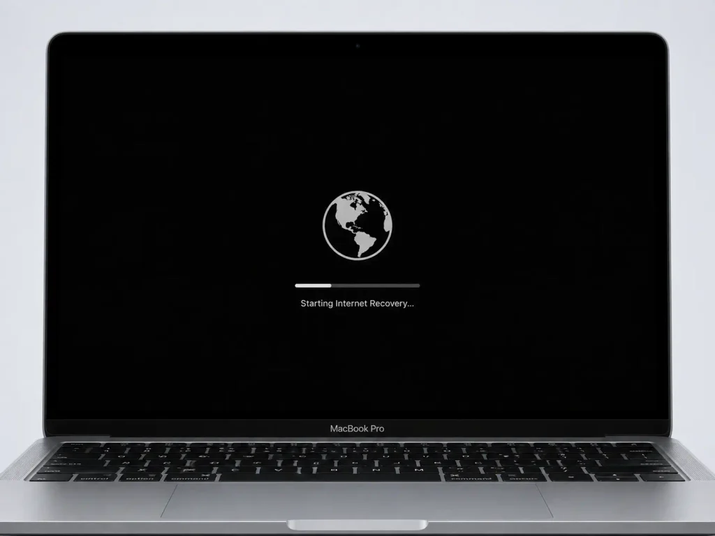 Intel Mac Internet Recovery Mode screen