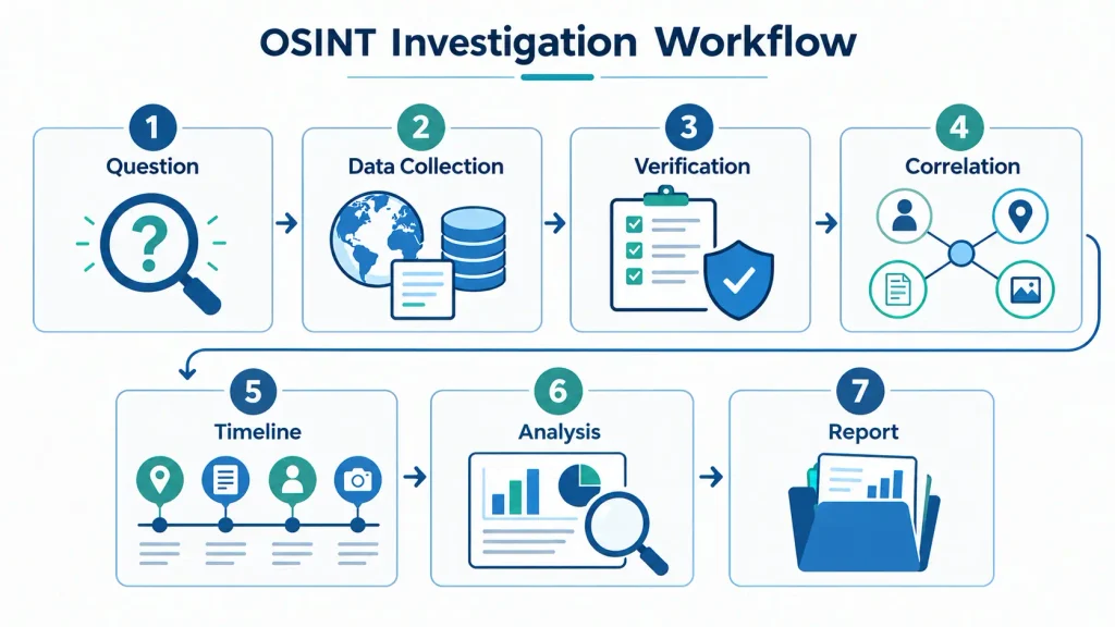 OSINT investigation workflow